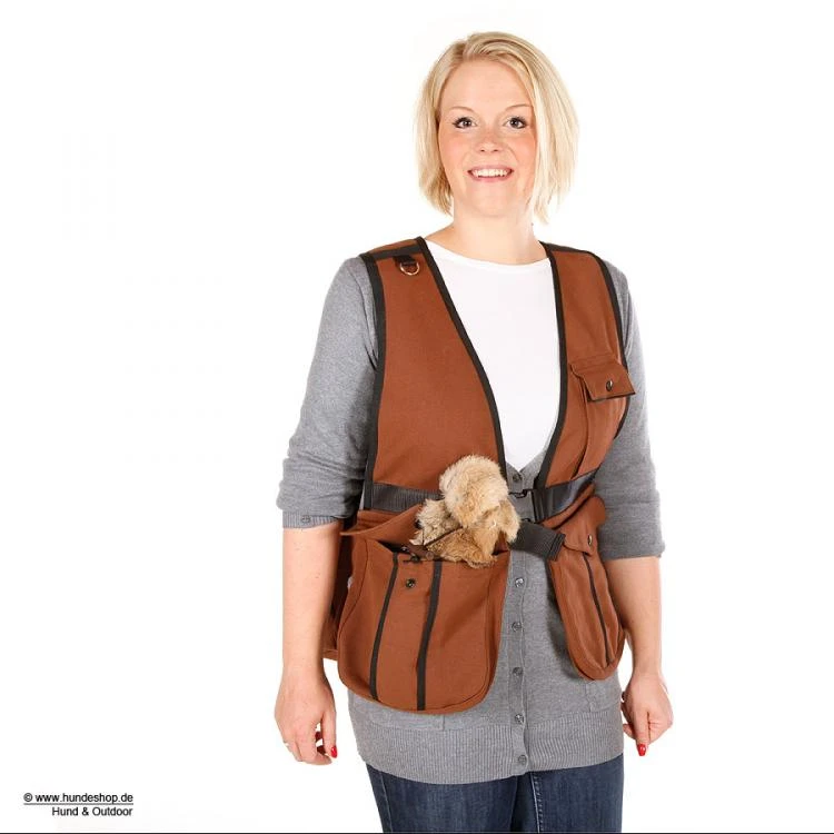 Profi Dummyweste Hunter Canvas Unisex Braun 3 Profi Dummyweste Hunter Canvas Unisex Braun – Bild 3