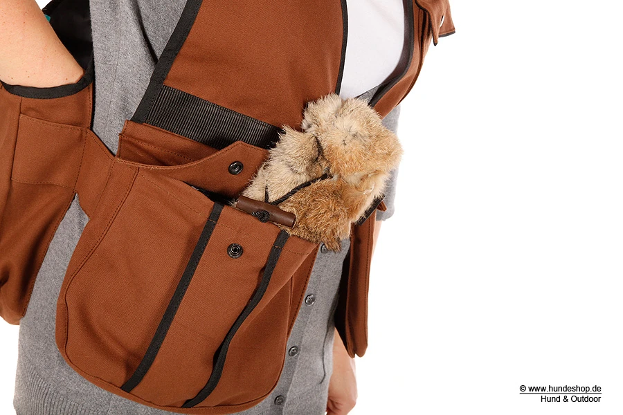 Profi Dummyweste Hunter Canvas Unisex Braun 4 Profi Dummyweste Hunter Canvas Unisex Braun – Bild 4