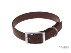 Relaxoo Biothane Hundehalsband Dunkelbraun 25mm Breit