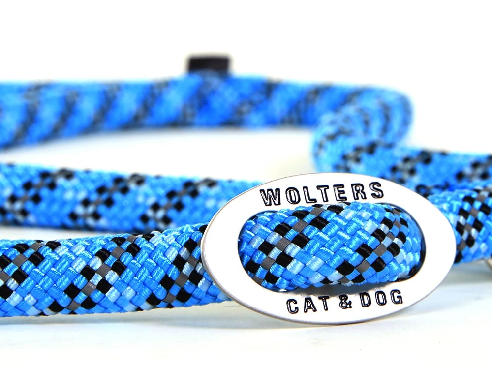 Wolters Everest Moxon Hundeleine Reflektierend Aqua/schwarz 2 Wolters Everest Moxon Hundeleine Reflektierend Aqua/schwarz – Bild 2