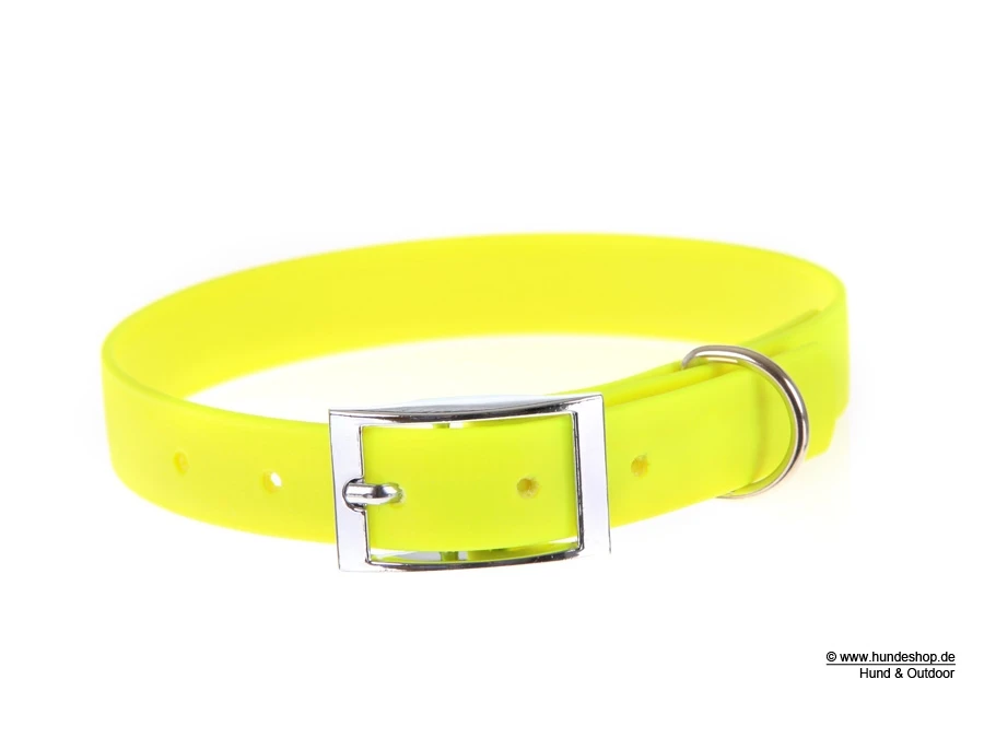 Relaxoo Biothane Hundehalsband Neongelb 25mm Breit 1 Relaxoo Biothane Hundehalsband Neongelb 25mm Breit