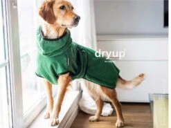 Dryup Cape Hundebademantel Dark Green