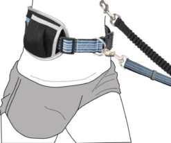 Jogging-Hüftgurt Mit Hundeleine Blau -Haustierbedarf für Hunde 822191 Product