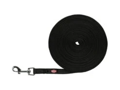 Trixie Gummierte Schleppleine Schwarz