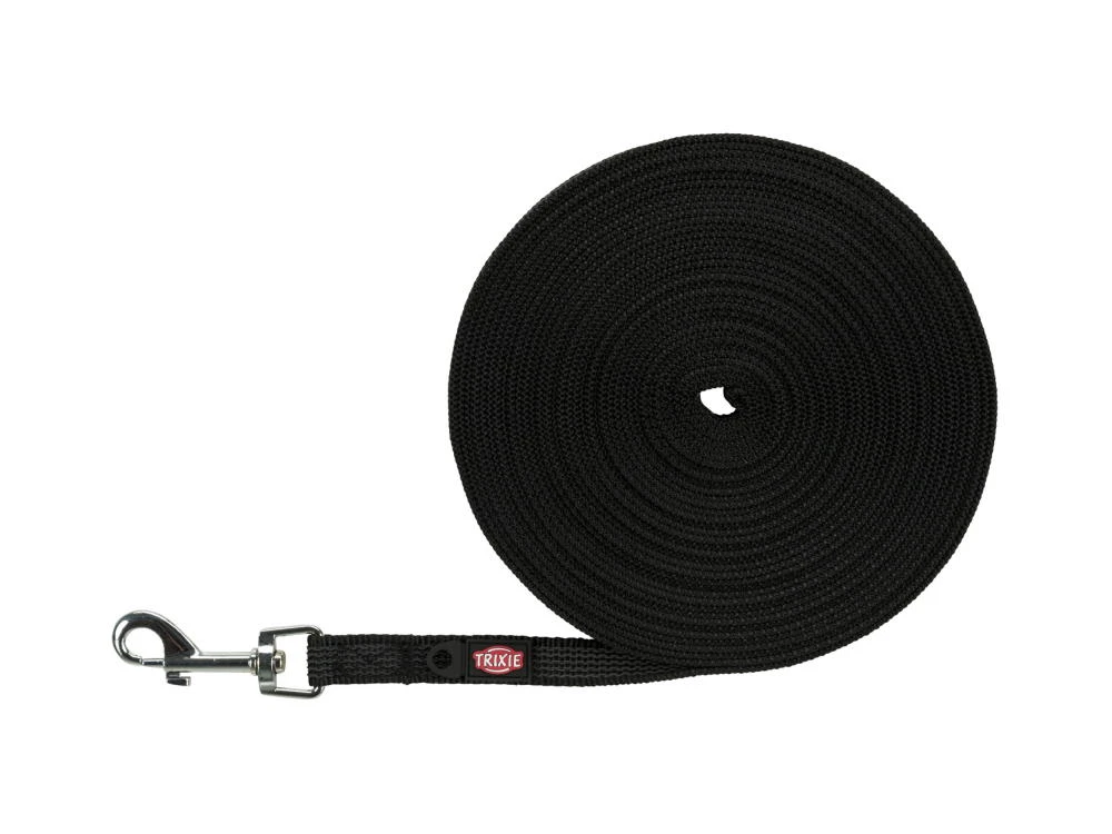 Trixie Gummierte Schleppleine Schwarz 1 Trixie Gummierte Schleppleine Schwarz