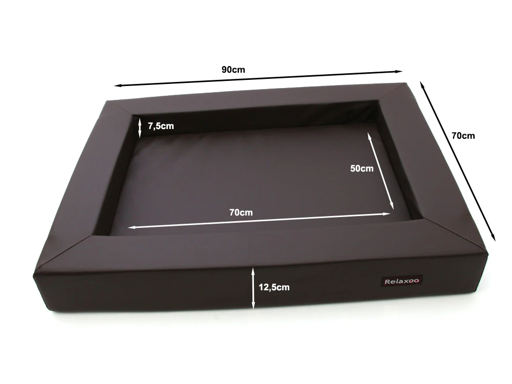 Relaxoo Viscobett Hundebett V2 Braun 4 Relaxoo Viscobett Hundebett V2 Braun – Bild 4