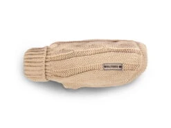 Wolters Zopf Strickpullover Für Mops & Co. Beige
