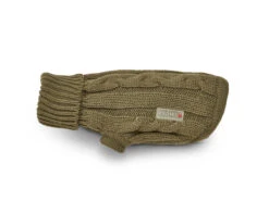 Wolters Zopf Strickpullover Olive