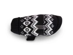 Wolters Norweger Hundepullover Mops & Co. Schwarz/weiß